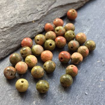 UNAKITE JASPER 4MM ROUND